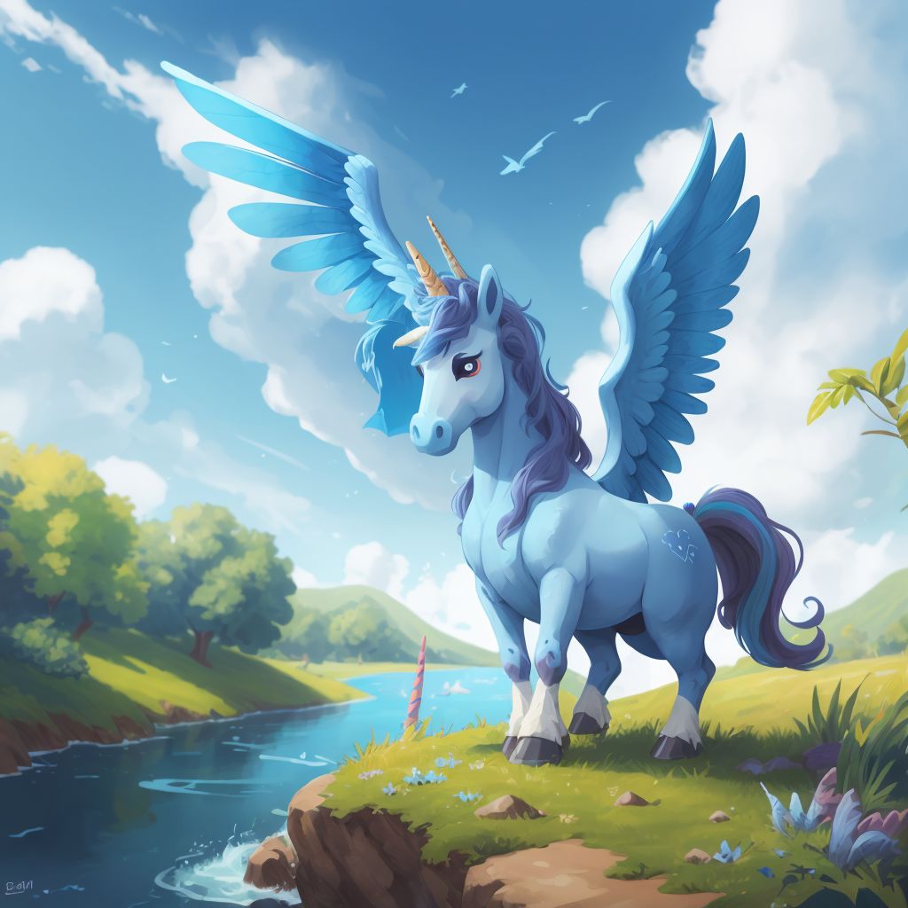 A unicorn who found her horn