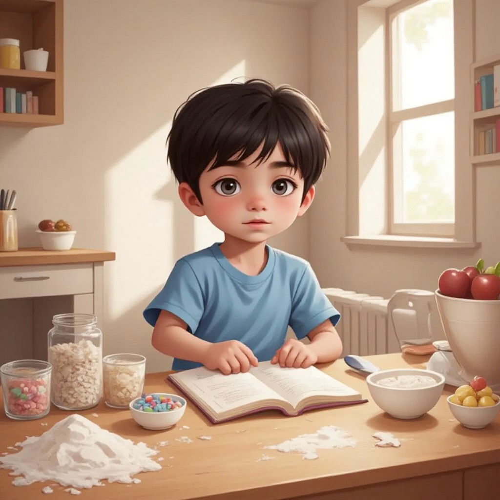 Making Birthday Cake for Mama