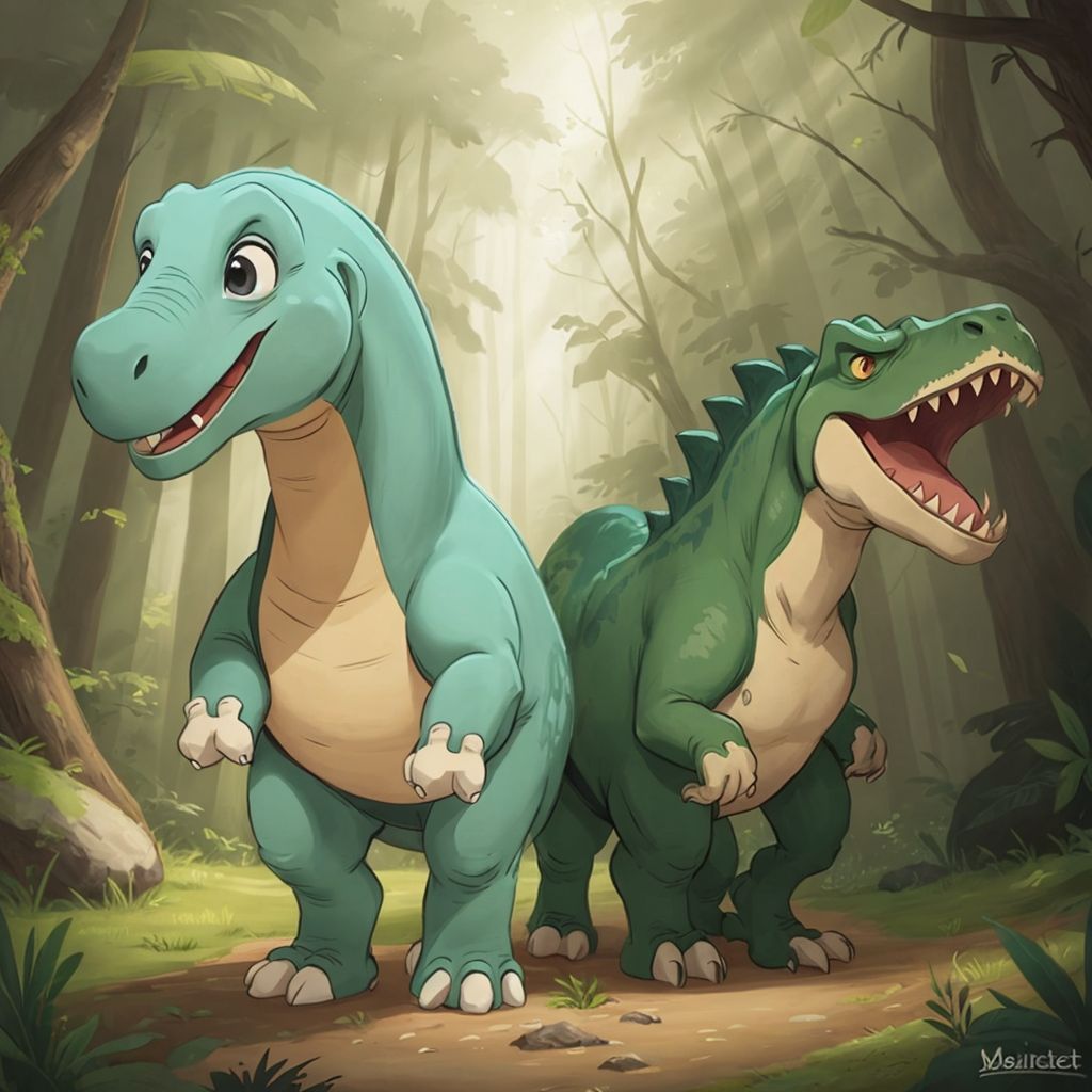 T-Rex and Brontosaurus: The Great Race