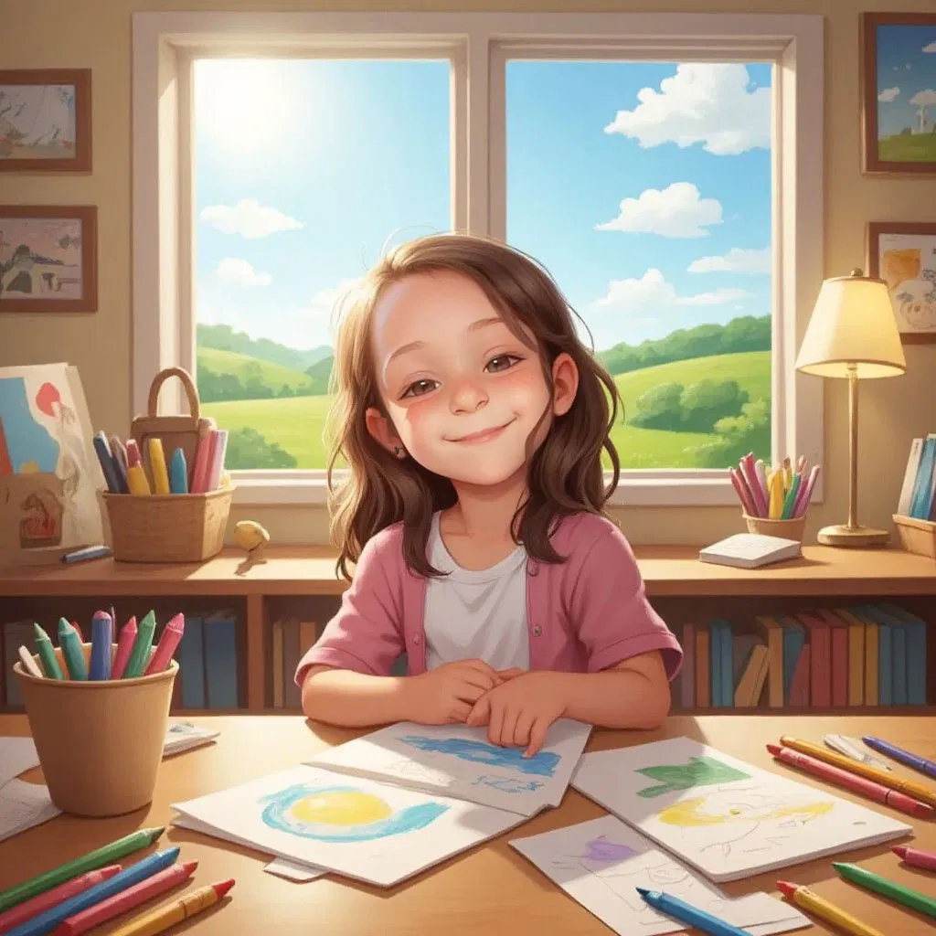 The girl who spoke pictures